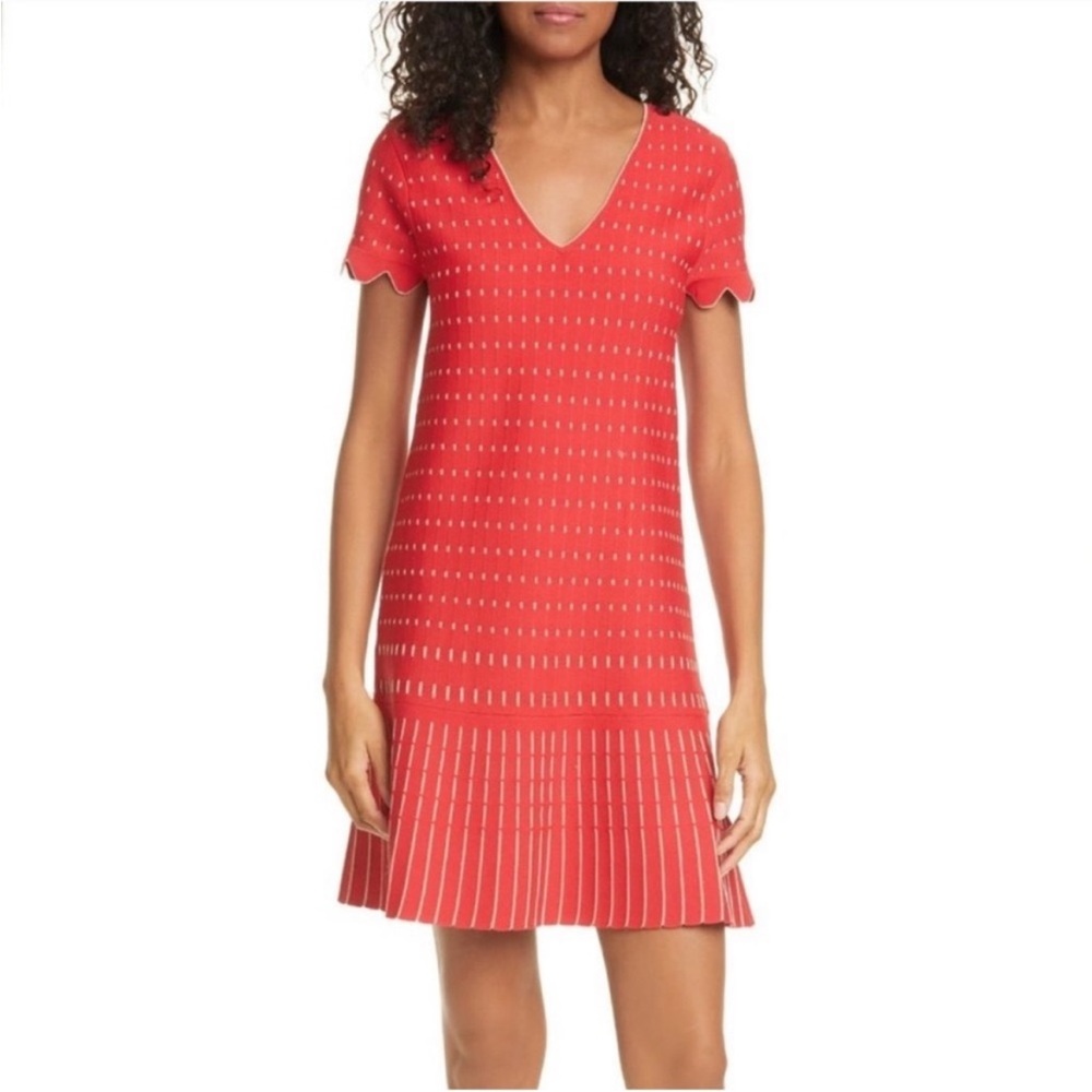 Ted Baker London Maciiey Stitch Detail Knit Dress Sz UK 2 US 4-6